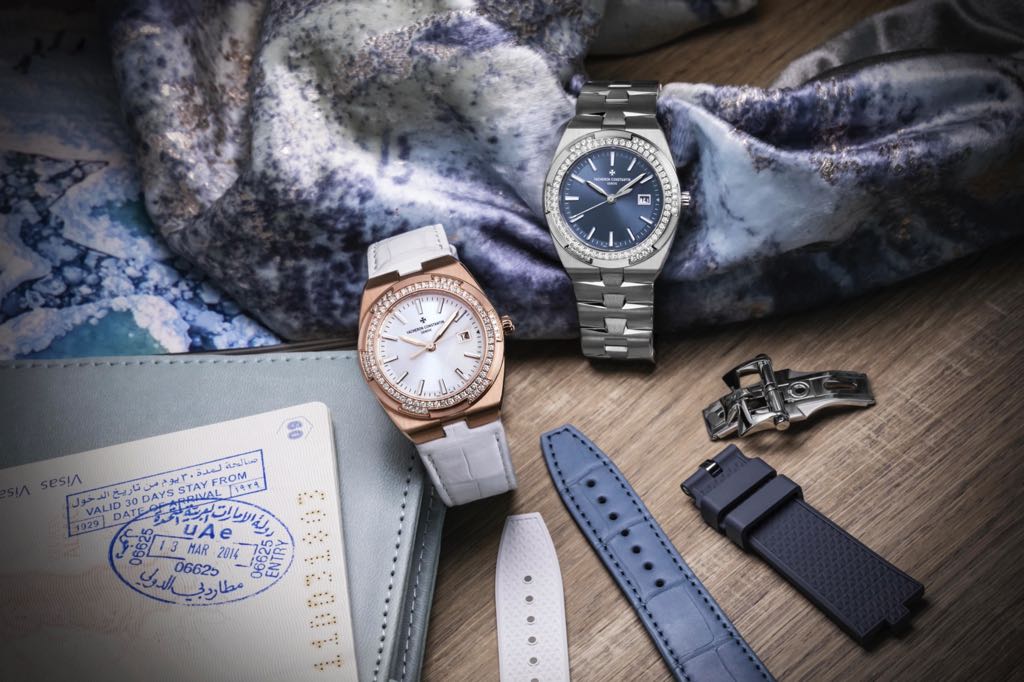 Bộ sưu tập đồng hồ Vacheron Constantin Overseas dành cho nữ bên cạnh hộ chiếu và các phụ kiện sang trọng