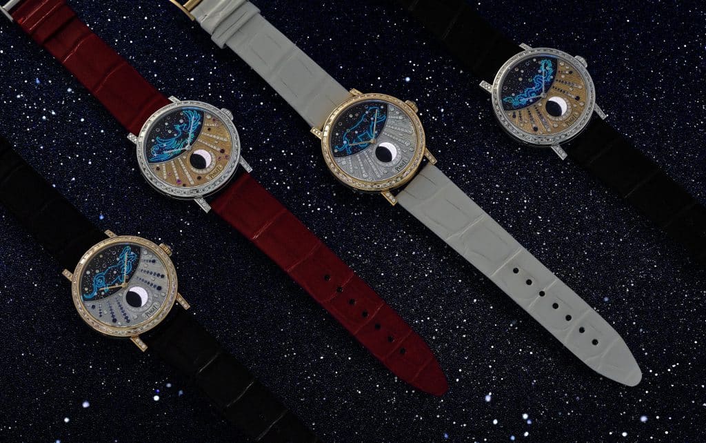 Bộ sưu tập đồng hồ Altiplano của Piaget với thiết kế mặt số độc đáo trên nền đen vũ trụ
