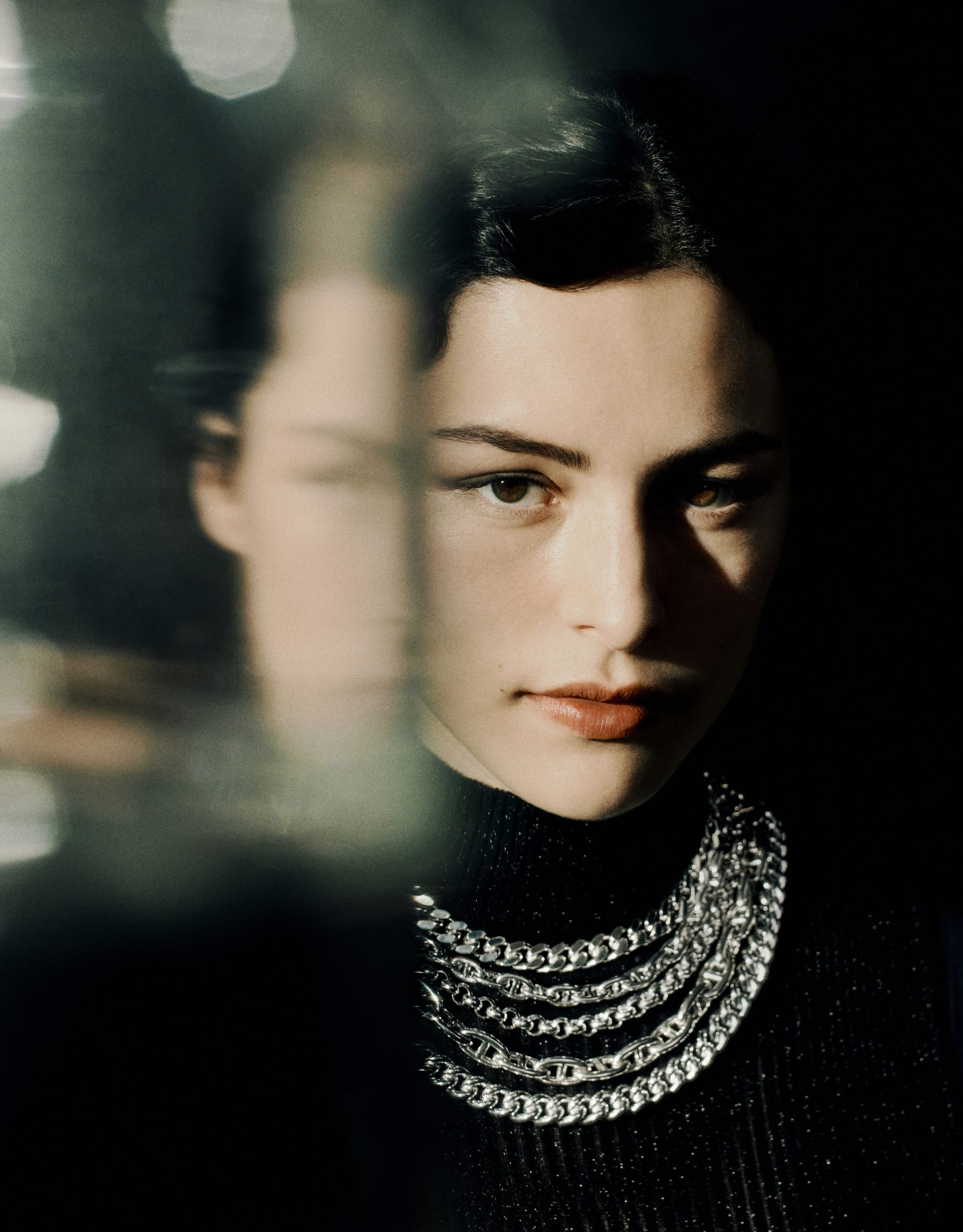 Chaine dancre Multichaines necklace in silver ©Jack Davison