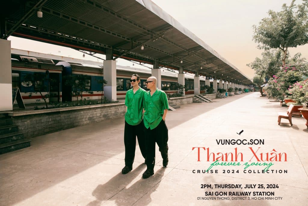 VUNGOCSON trình diễn bộ sưu tập tại ga Sài Gòn đầy phong cách
