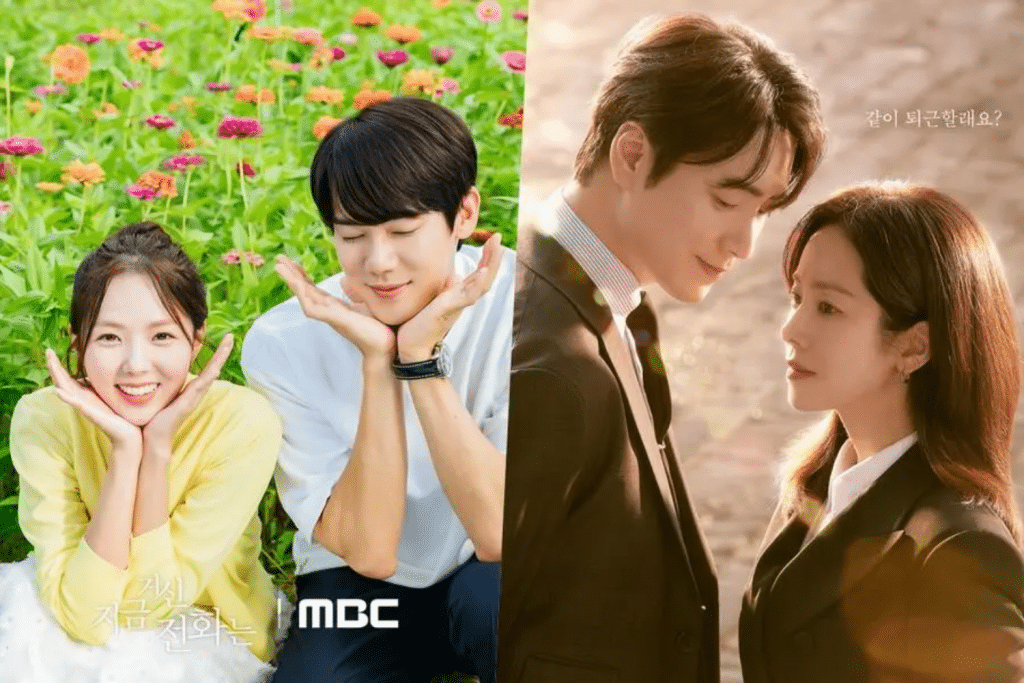 Các cặp đôi trong phim Hàn Quốc trao nhau ánh mắt tình cảm giữa vườn hoa và nơi công sở