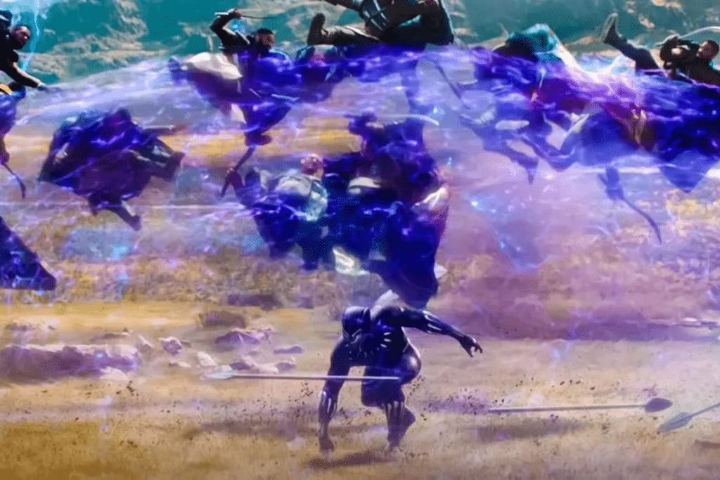 Black Panther dẫn đầu đội quân chiến binh trong một trận chiến khốc liệt đầy năng lượng