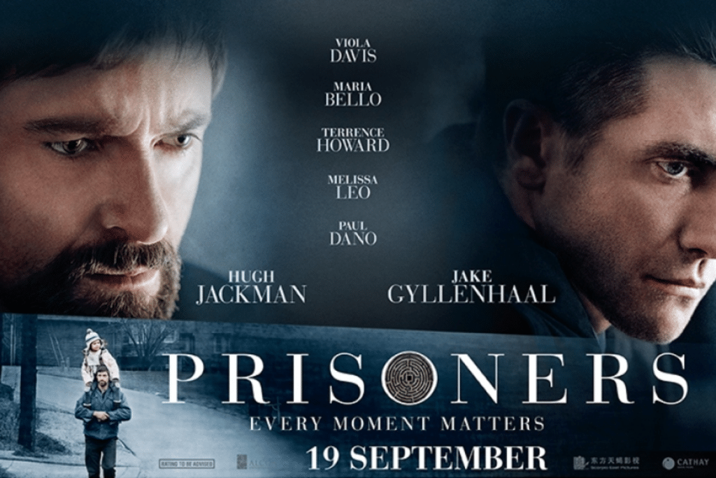 Poster phim "Prisoners" với Hugh Jackman và Jake Gyllenhaal cùng các diễn viên khác
