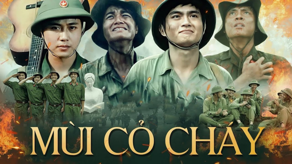 Hình ảnh các chiến sĩ quân đội nhân dân Việt Nam với vẻ mặt kiên cường dũng cảm