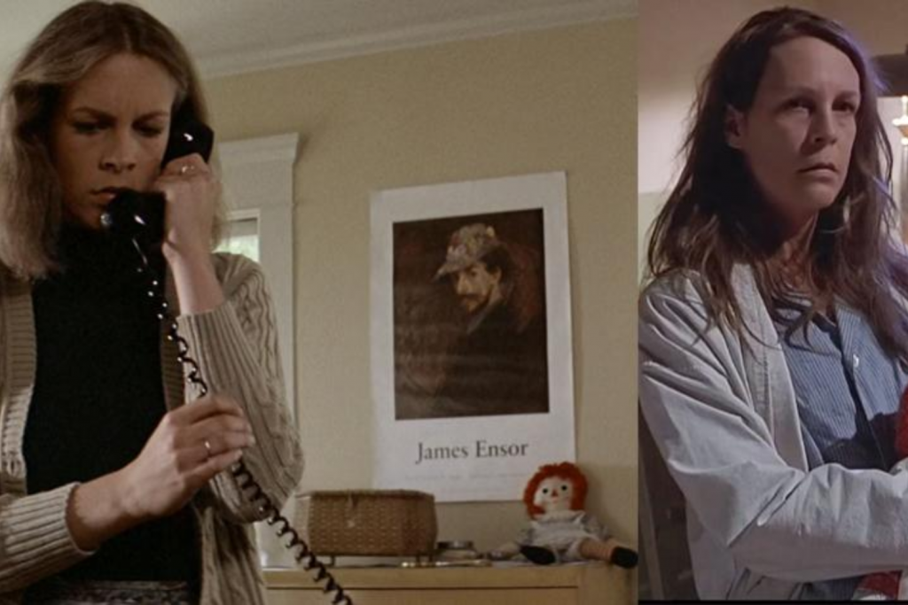 Hai nữ diễn viên thể hiện vẻ lo lắng khi đối mặt với hiểm nguy trong phim